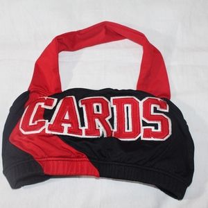 University of Louisville "CARDS" Halter Sports Bra